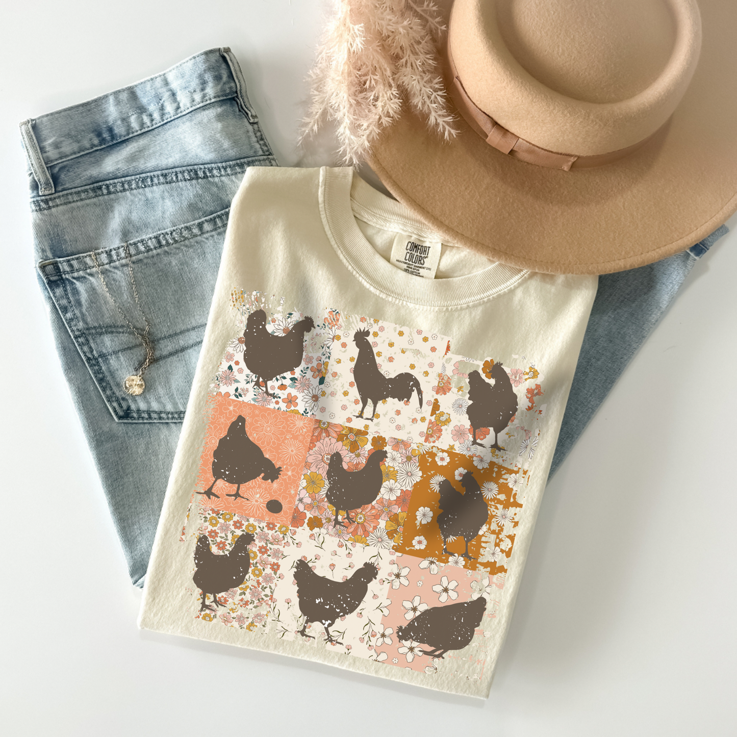 Boho Chickens Ivory
