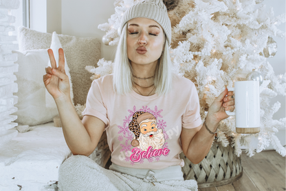 Believe Pink Santa - Glitter SP